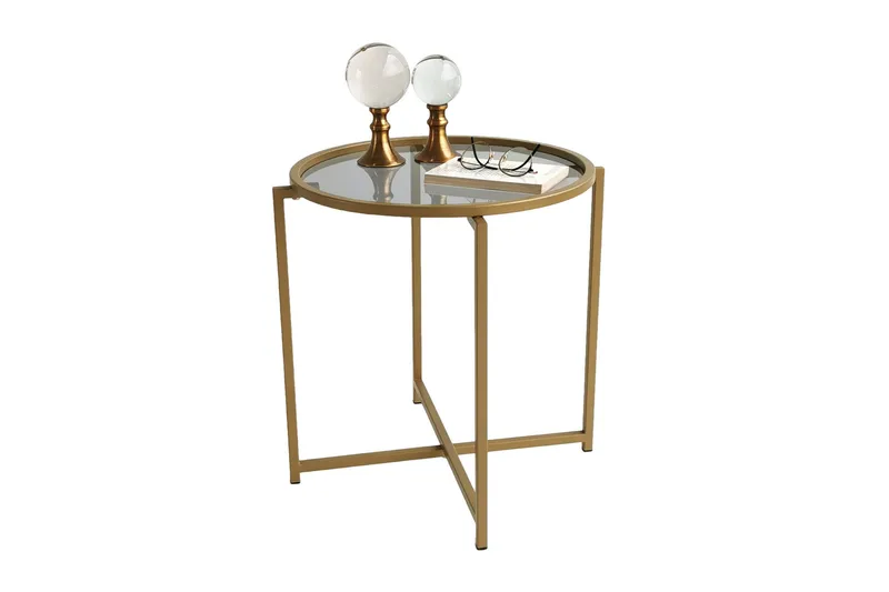 Hardinwre Soffbord 50 cm Runt 2-pack - Guld - Möbler - Vardagsrum - Soffbord & vardagsrumsbord - Satsbord