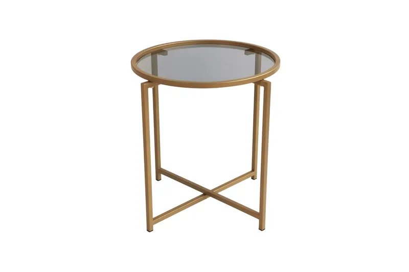 Hardinwre Soffbord 50 cm Runt 2-pack - Guld - Möbler - Vardagsrum - Soffbord & vardagsrumsbord - Satsbord