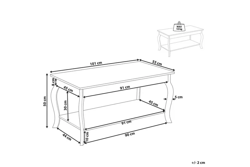 Soffbord Hartford - Möbler - Vardagsrum - Soffbord & vardagsrumsbord - Soffbord