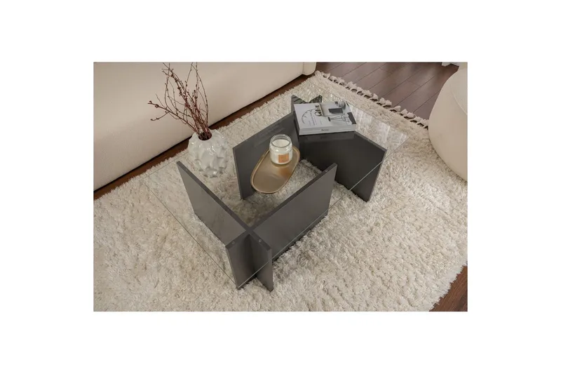 Soffbord Haruto Antracit - Antracit - Möbler - Vardagsrum - Soffbord & vardagsrumsbord - Soffbord