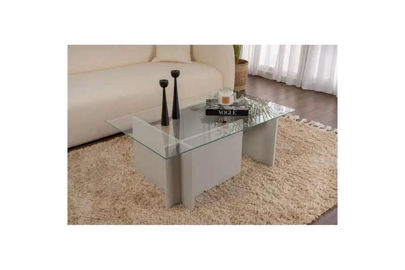 Soffbord Haruto Grå - Grå - Möbler - Vardagsrum - Soffbord & vardagsrumsbord - Soffbord