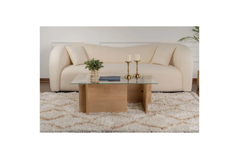 Soffbord Haruto Honey Oak - Honey Oak - Möbler - Vardagsrum - Soffbord & vardagsrumsbord - Soffbord