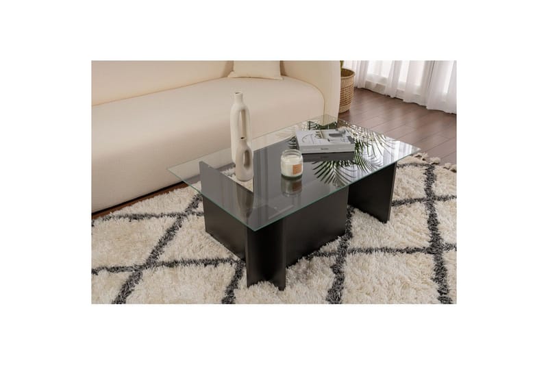 Soffbord Haruto Trä Svart - Trä Svart - Möbler - Vardagsrum - Soffbord & vardagsrumsbord - Soffbord