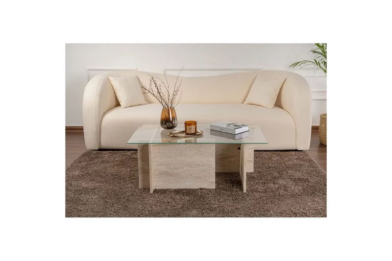 Soffbord Haruto Travertin - Travertin - Möbler - Vardagsrum - Soffbord & vardagsrumsbord - Soffbord