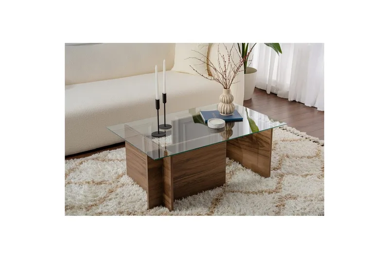 Soffbord Haruto Valnöt - Valnöt - Möbler - Vardagsrum - Soffbord & vardagsrumsbord - Soffbord