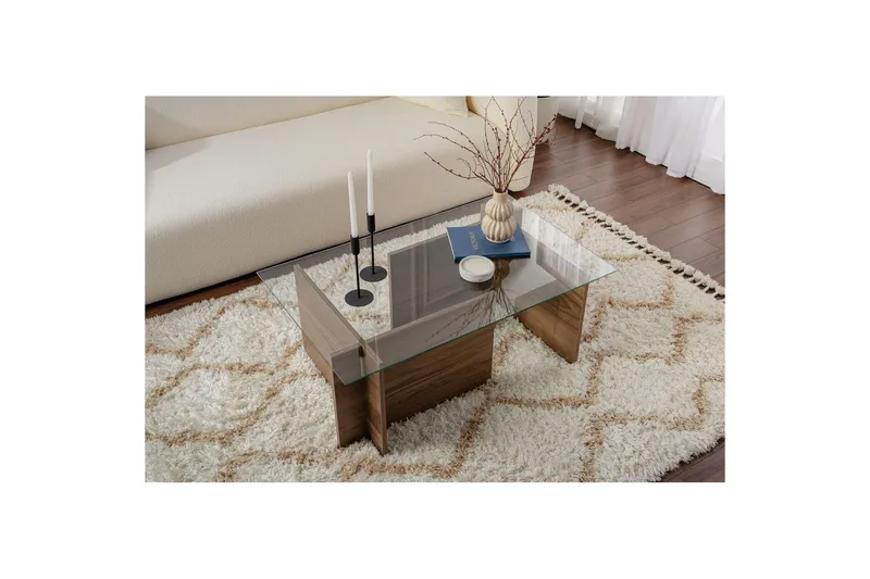 Soffbord Haruto Valnöt - Valnöt - Möbler - Vardagsrum - Soffbord & vardagsrumsbord - Soffbord