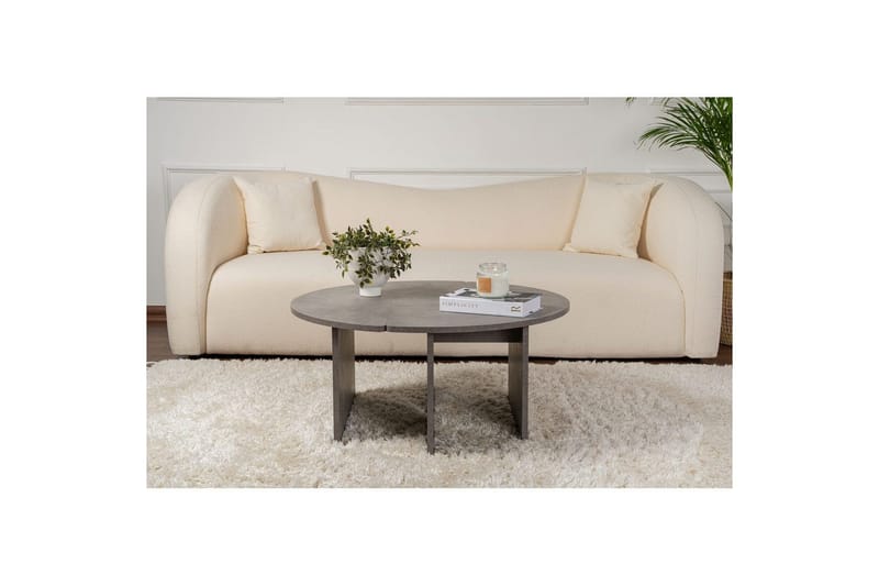 Soffbord Haruya Betonggrå - Betonggrå - Möbler - Vardagsrum - Soffbord & vardagsrumsbord - Satsbord