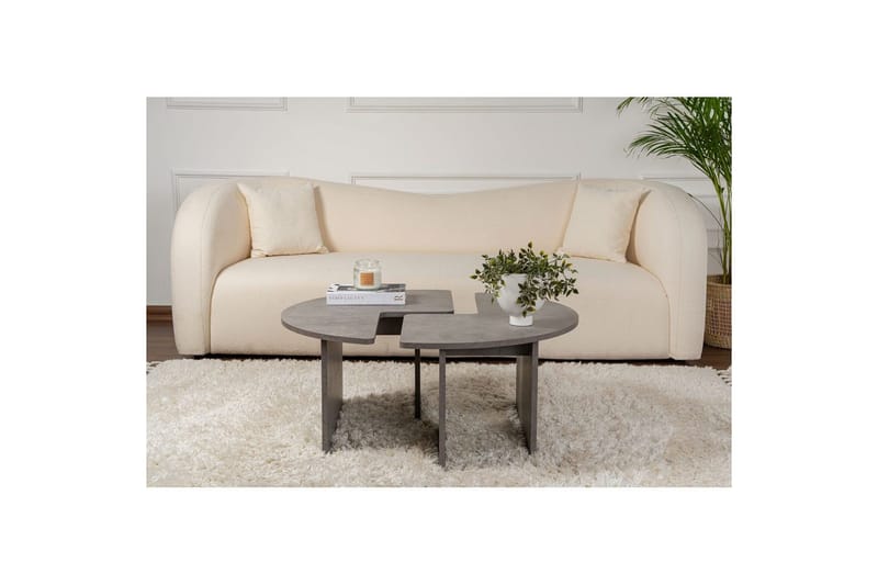 Soffbord Haruya Betonggrå - Betonggrå - Möbler - Vardagsrum - Soffbord & vardagsrumsbord - Satsbord