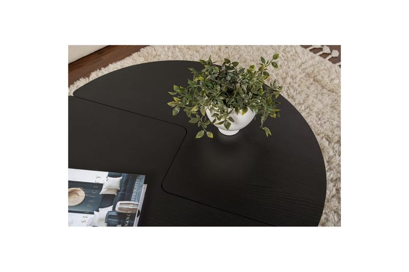 Soffbord Haruya Trä Svart - Trä Svart - Möbler - Vardagsrum - Soffbord & vardagsrumsbord - Satsbord