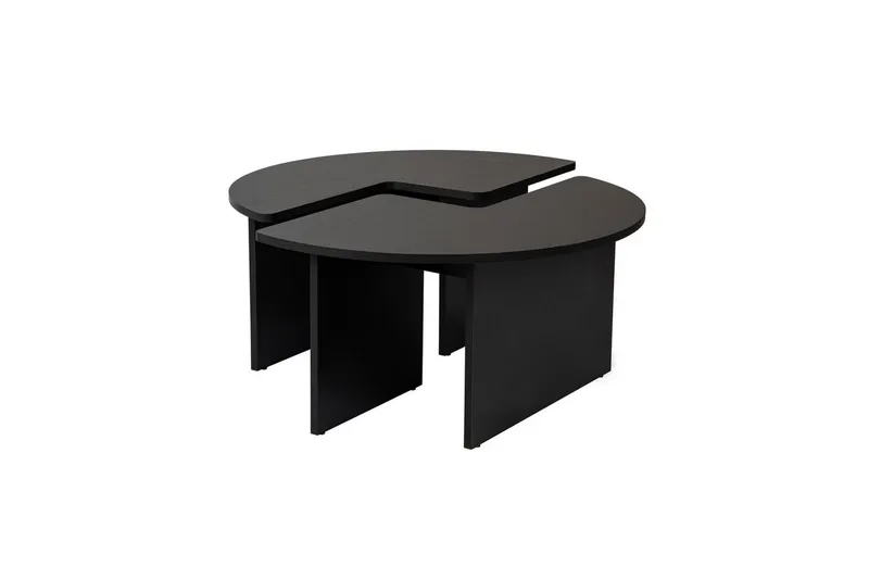 Soffbord Haruya Trä Svart, Trä Svart