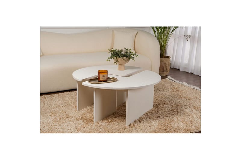 Soffbord Haruya Trä Vit - Trä Vit - Möbler - Vardagsrum - Soffbord & vardagsrumsbord - Satsbord