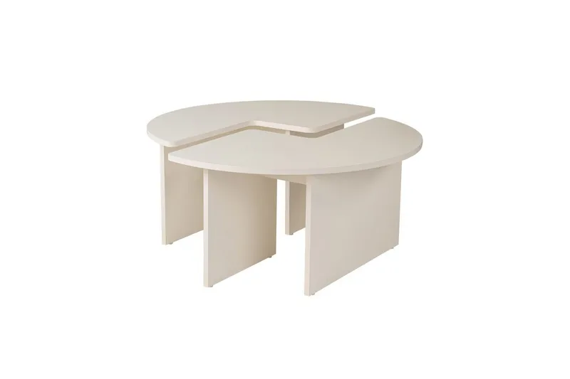 Soffbord Haruya Trä Vit, Trä Vit