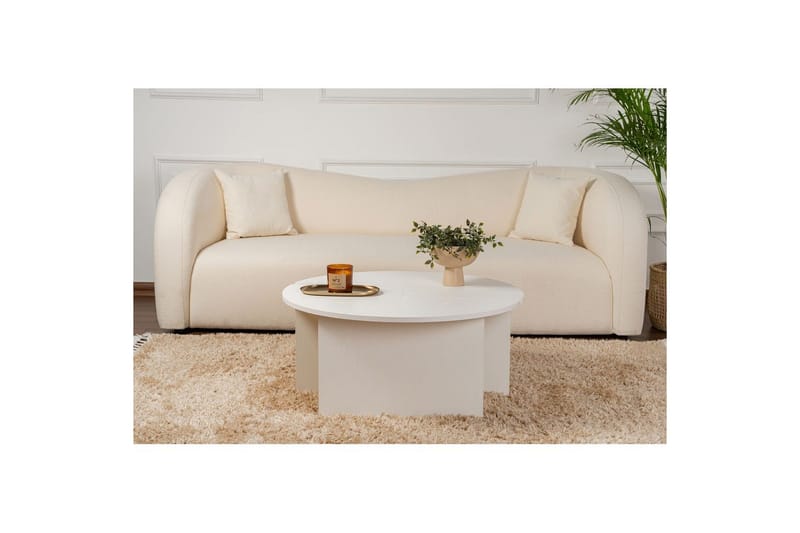 Soffbord Haruya Trä Vit - Trä Vit - Möbler - Vardagsrum - Soffbord & vardagsrumsbord - Satsbord