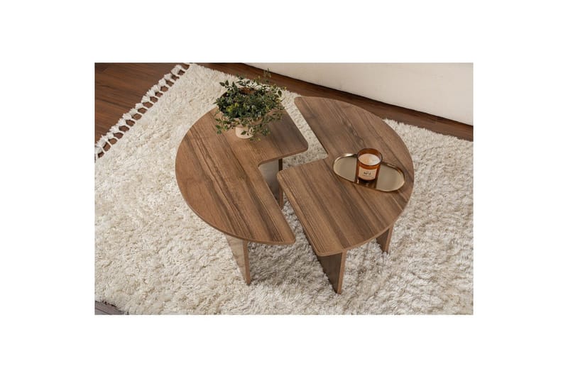 Soffbord Haruya Valnöt - Valnöt - Möbler - Vardagsrum - Soffbord & vardagsrumsbord - Satsbord