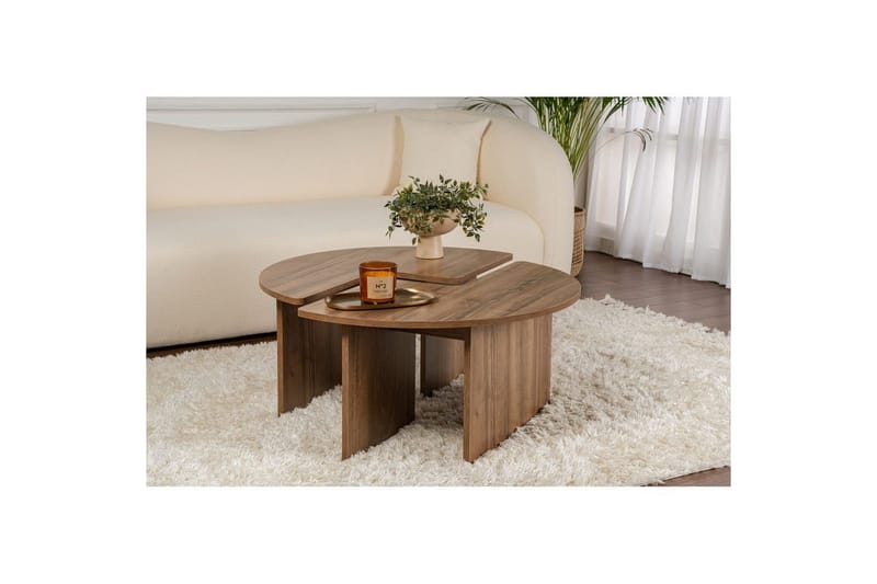 Soffbord Haruya Valnöt - Valnöt - Möbler - Vardagsrum - Soffbord & vardagsrumsbord - Satsbord