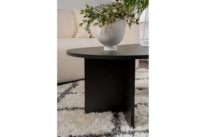 Soffbord Hasina Trä Svart - Trä Svart - Möbler - Vardagsrum - Soffbord & vardagsrumsbord - Soffbord