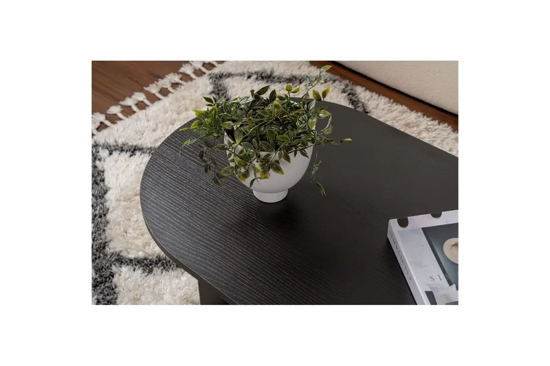 Soffbord Hasina Trä Svart - Trä Svart - Möbler - Vardagsrum - Soffbord & vardagsrumsbord - Soffbord