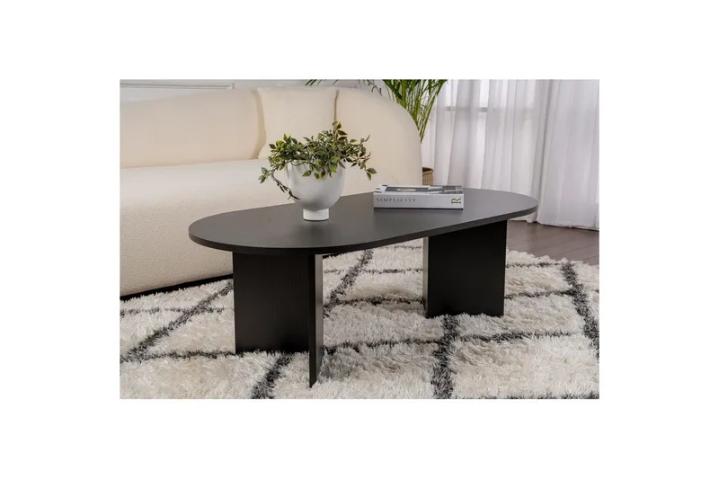 Soffbord Hasina Trä Svart - Trä Svart - Möbler - Vardagsrum - Soffbord & vardagsrumsbord - Soffbord