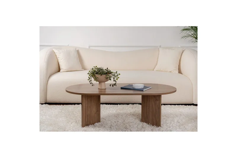 Soffbord Hasina Valnöt - Valnöt - Möbler - Vardagsrum - Soffbord & vardagsrumsbord - Soffbord