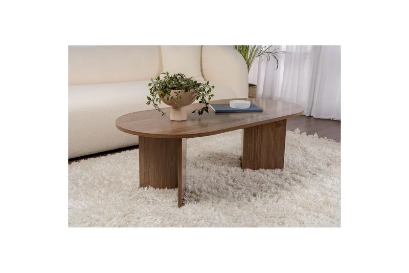 Soffbord Hasina Valnöt - Valnöt - Möbler - Vardagsrum - Soffbord & vardagsrumsbord - Soffbord