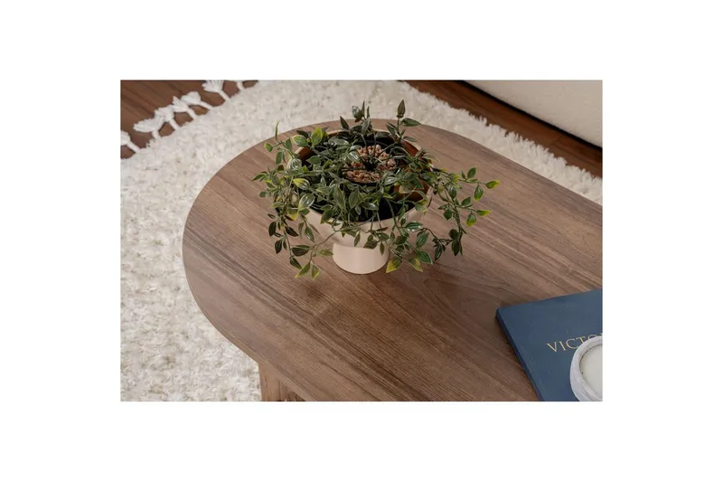 Soffbord Hasina Valnöt - Valnöt - Möbler - Vardagsrum - Soffbord & vardagsrumsbord - Soffbord