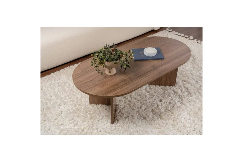 Soffbord Hasina Valnöt - Valnöt - Möbler - Vardagsrum - Soffbord & vardagsrumsbord - Soffbord