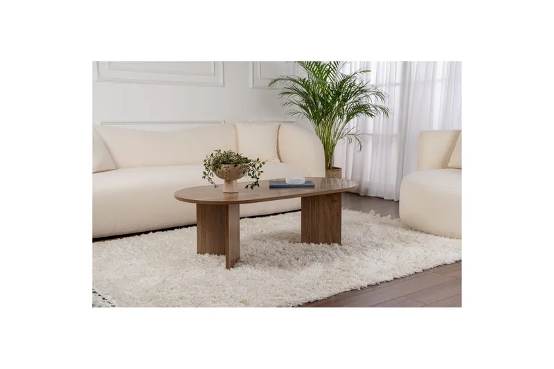 Soffbord Hasina Valnöt - Valnöt - Möbler - Vardagsrum - Soffbord & vardagsrumsbord - Soffbord