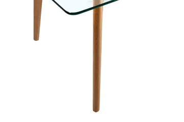 Helena Soffbord 120 cm - Glas/Trä/Natur - Möbler - Vardagsrum - Soffbord & vardagsrumsbord - Soffbord