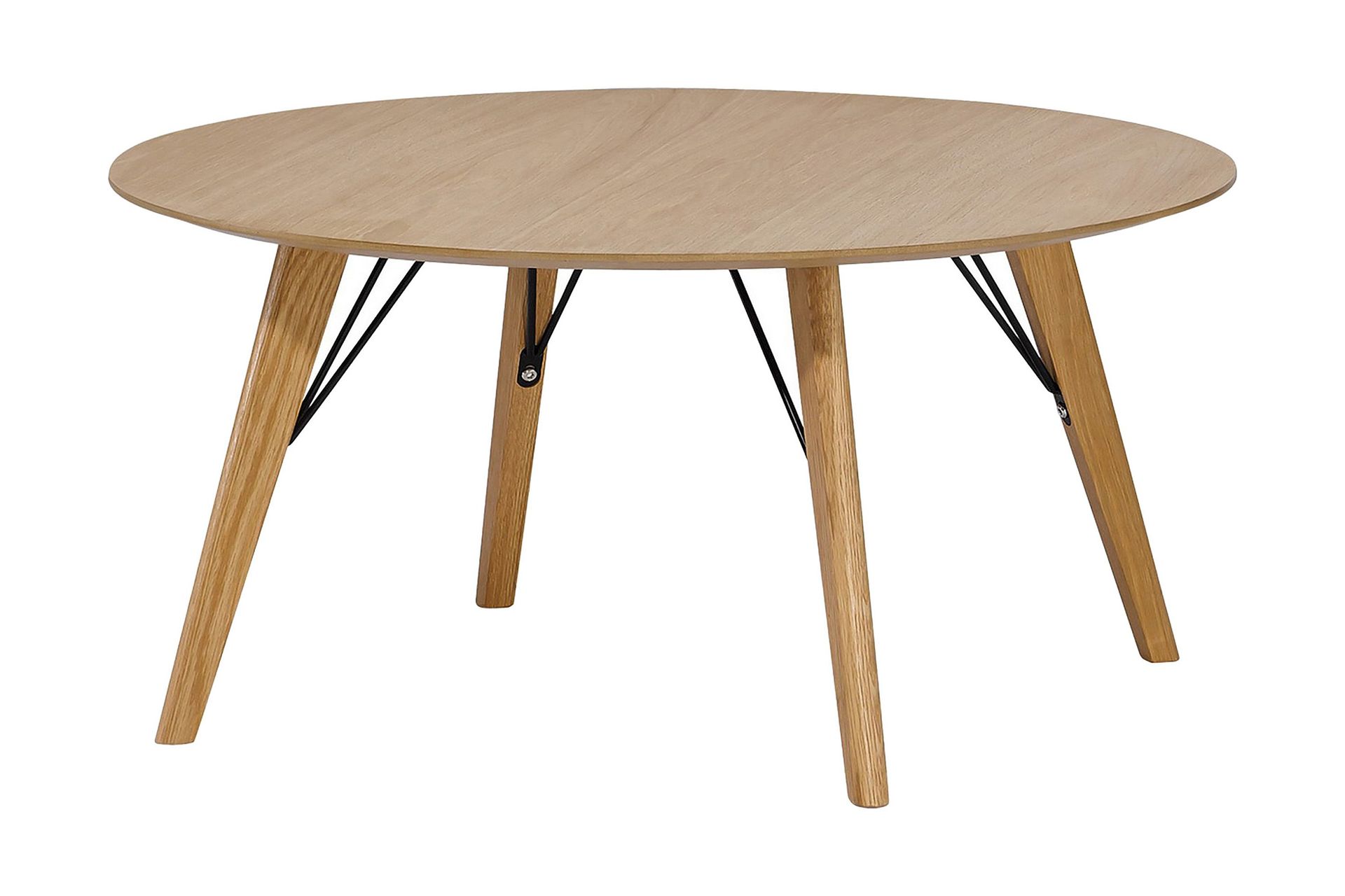 helena soffbord 80 cm runt - ekfanér/ek