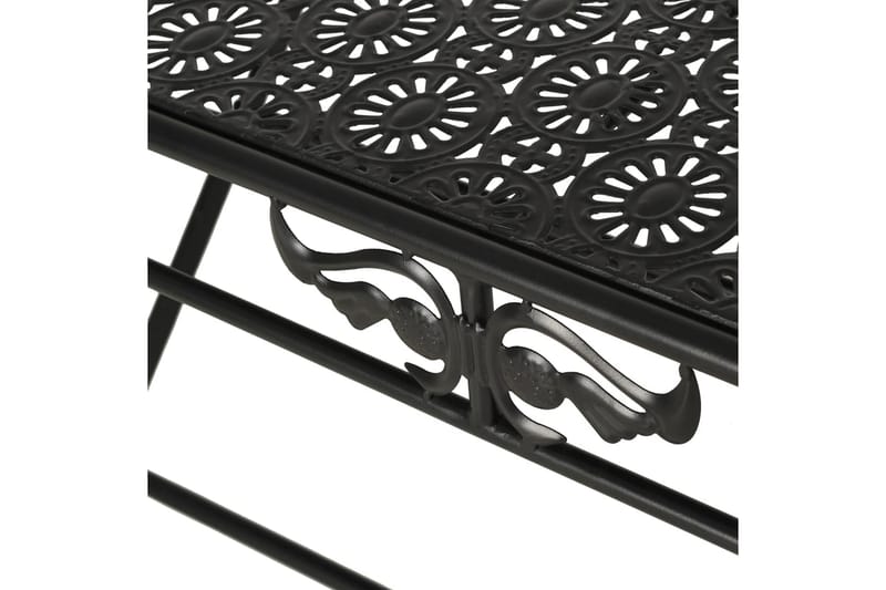 Hopfällbart soffbord vintage stil metall 100x50x45 cm svart - Svart - Möbler - Vardagsrum - Soffbord & vardagsrumsbord - Soffbord