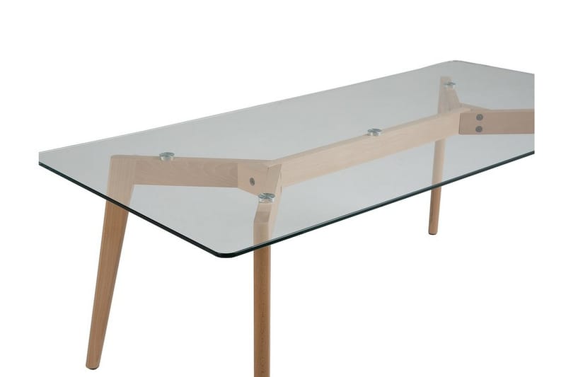 Hudson Soffbord 120 cm - Glas/Natur - Möbler - Vardagsrum - Soffbord & vardagsrumsbord - Soffbord