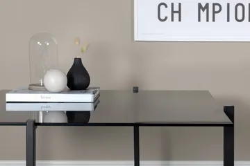 Hybrid Rektangulärt Soffbord 80x80 cm i Glas med Glasskiva - Grå - Möbler - Vardagsrum - Soffbord & vardagsrumsbord - Soffbord