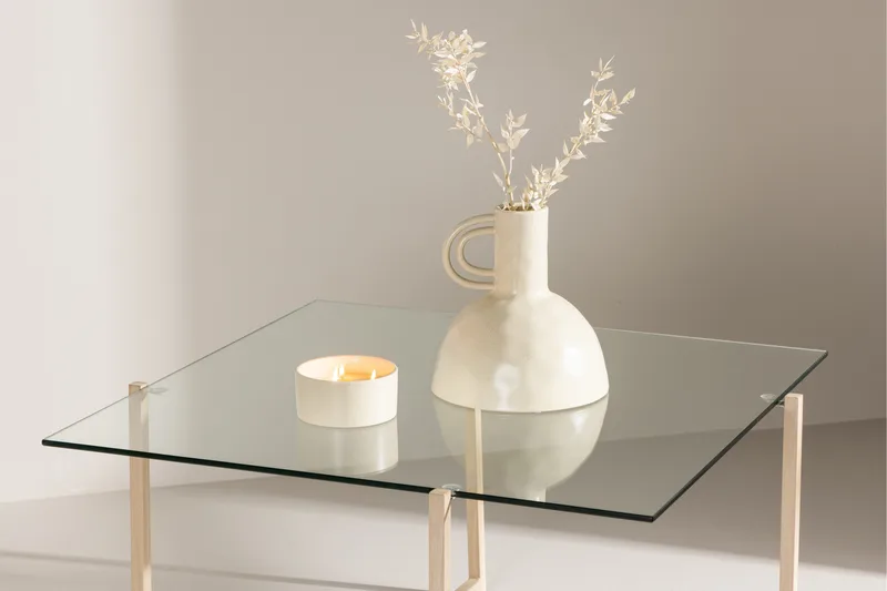 Hybrid Soffbord 80x80 cm - Transparent - Möbler - Vardagsrum - Soffbord & vardagsrumsbord - Soffbord