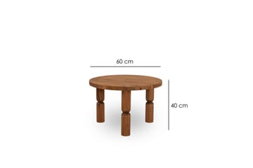 Ida Soffbord 60 cm - Brun - Möbler - Vardagsrum - Soffbord & vardagsrumsbord - Soffbord