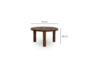 Ida Soffbord 70 cm - Valnöt - Möbler - Vardagsrum - Soffbord & vardagsrumsbord - Soffbord