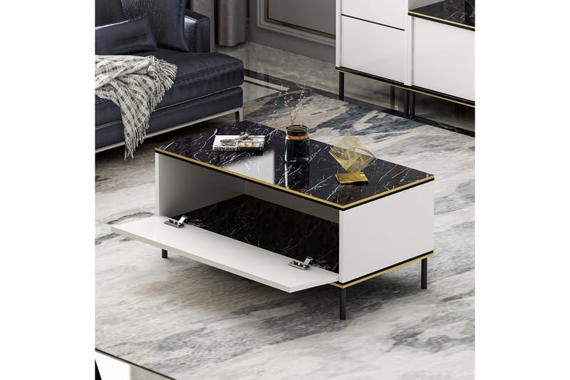 Imaj Soffbord 90 cm - Vit - Möbler - Vardagsrum - Soffbord & vardagsrumsbord - Soffbord