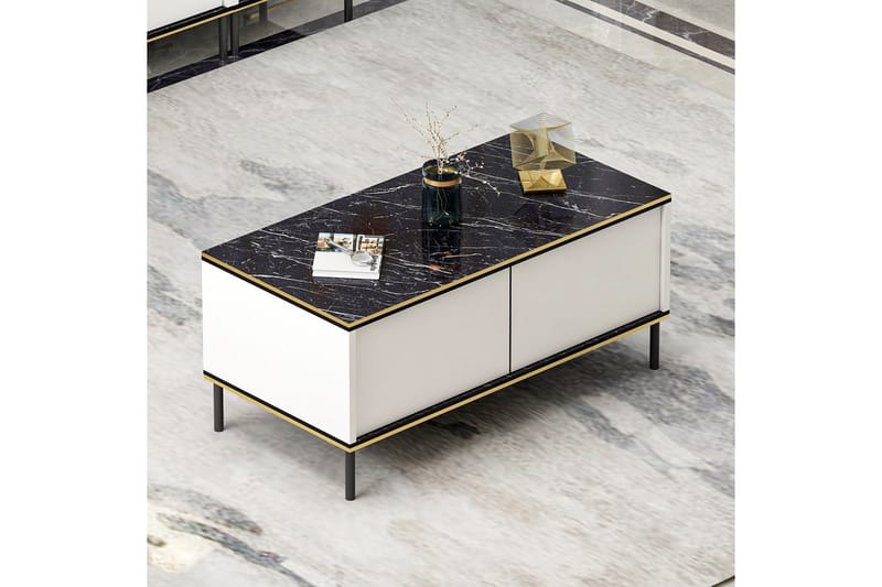 Imaj Soffbord 90 cm - Vit - Möbler - Vardagsrum - Soffbord & vardagsrumsbord - Soffbord