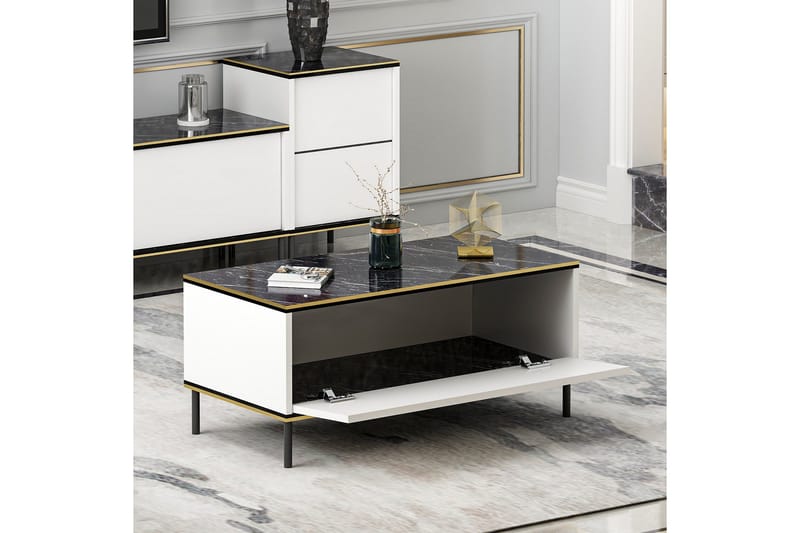 Imaj Soffbord 90 cm - Vit - Möbler - Vardagsrum - Soffbord & vardagsrumsbord - Soffbord