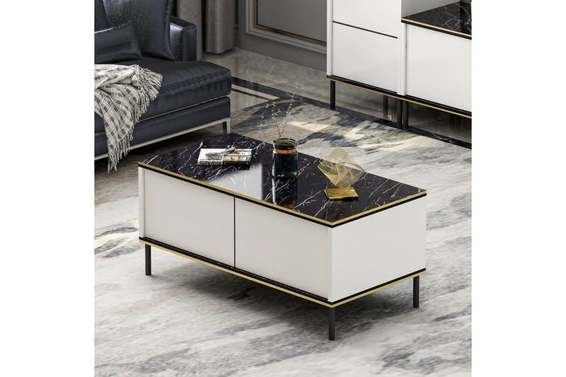 Imaj Soffbord 90 cm - Vit - Möbler - Vardagsrum - Soffbord & vardagsrumsbord - Soffbord