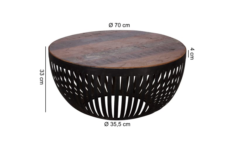 Ireene Soffbord 70 cm - Flerfärgad - Möbler - Vardagsrum - Soffbord & vardagsrumsbord - Soffbord