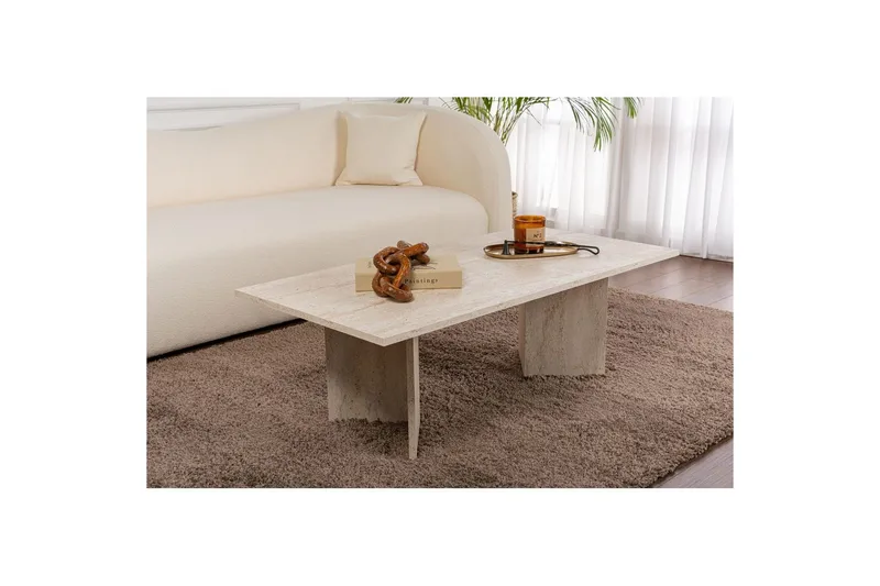Soffbord Isami Travertin - Travertin - Möbler - Vardagsrum - Soffbord & vardagsrumsbord - Soffbord