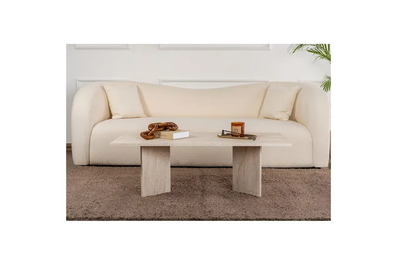 Soffbord Isami Travertin - Travertin - Möbler - Vardagsrum - Soffbord & vardagsrumsbord - Soffbord