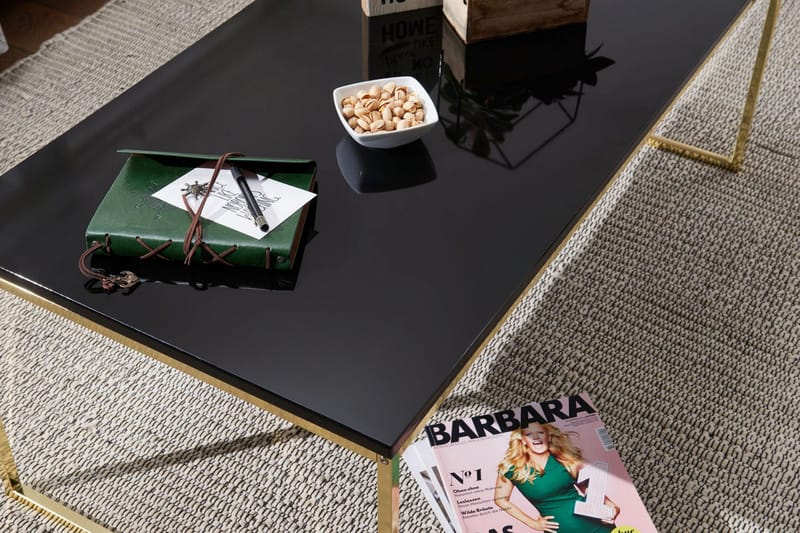 Jaise Soffbord 120 cm - Svart/Guld - Möbler - Vardagsrum - Soffbord & vardagsrumsbord - Soffbord