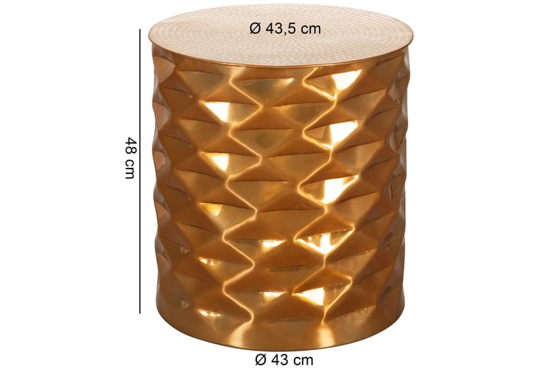 JARLEN Soffbord 44 cm Runt Guld - Möbler - Vardagsrum - Soffbord & vardagsrumsbord - Soffbord