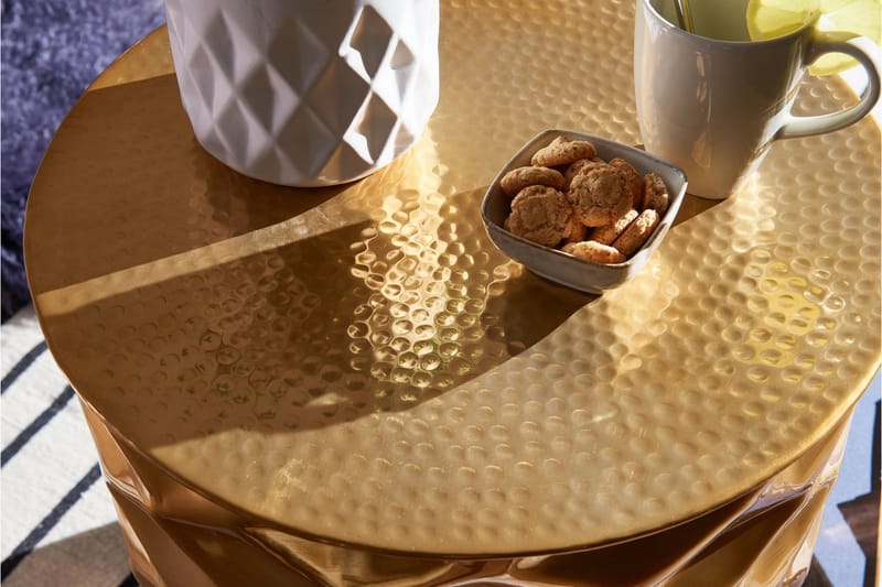JARLEN Soffbord 44 cm Runt Guld - Möbler - Vardagsrum - Soffbord & vardagsrumsbord - Soffbord