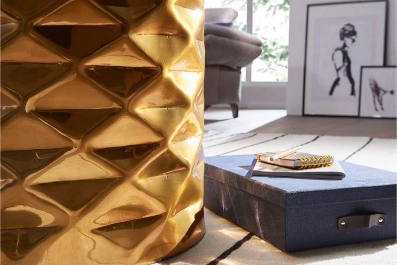JARLEN Soffbord 44 cm Runt Guld - Möbler - Vardagsrum - Soffbord & vardagsrumsbord - Soffbord