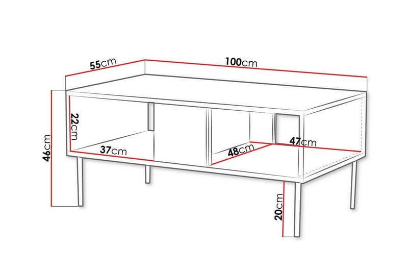 Juniskär Soffbord 55 cm Brun - Möbler - Vardagsrum - Soffbord & vardagsrumsbord - Soffbord