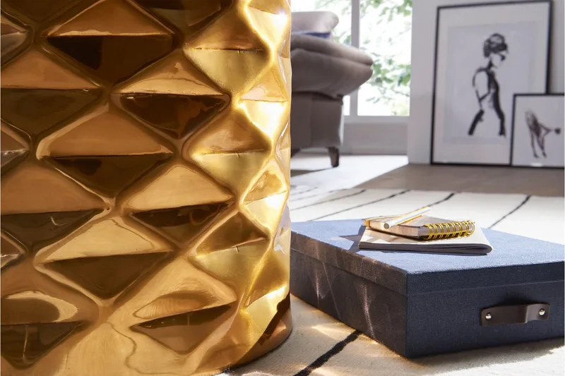 Kaegi Soffbord 44 cm Runt - Guld - Möbler - Vardagsrum - Soffbord & vardagsrumsbord - Soffbord