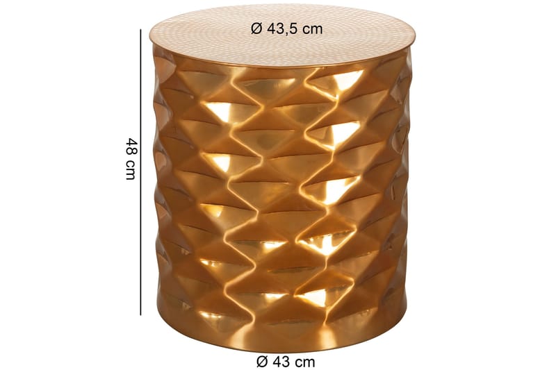 Kaegi Soffbord 44 cm Runt - Guld - Möbler - Vardagsrum - Soffbord & vardagsrumsbord - Soffbord
