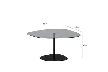 Karamea Soffbord 85 cm - Grå/Svart - Möbler - Vardagsrum - Soffbord & vardagsrumsbord - Soffbord